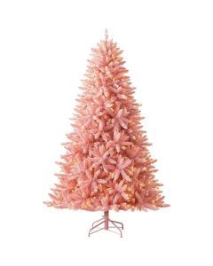Christmas Tree Pink PVC Luminous with LED Lights