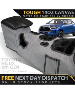 Toyota Hilux 8th Gen AUTO Retro Canvas Console Organiser