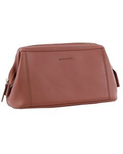 Pierre Cardin Mens Rustic Leather Travel Toiletry Bag - Casia Rose