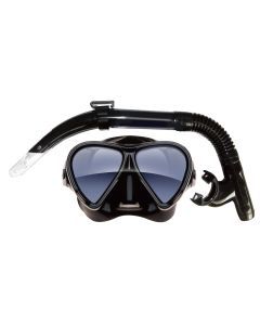 Mirage Eclipse Adult Black Silicone Premium Snorkel & Mask Set