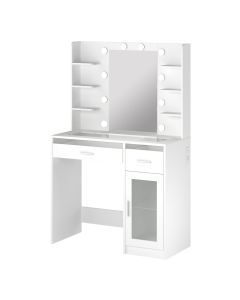 Levede Vanity Desk Makeup Mirror 10 Bulbs Drawers Storage Cabinet Dressing Table