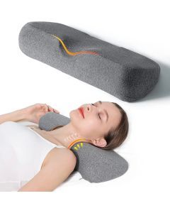 Memory Foam Cervical Pillow Orthopedic Contour Support Grey