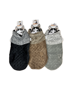 60cm Quilted Dog Jacket Coat Warm Winter Pet Clothes Vest Padded Windbreaker