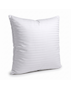 100% Cotton European Square Pillowcase - 400 Thread Count - Striped White