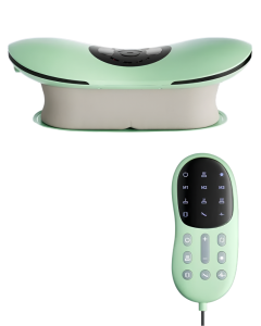 Rechargeable Electric Lumbar Traction Massager Adjustable Vibration Green