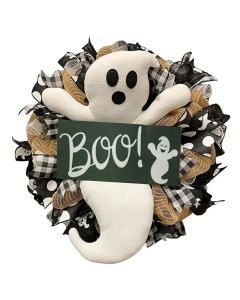 Ghostly Greetings: Haunting Halloween Wreaths