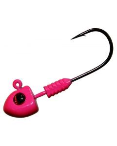 3 Pack of 3/8oz Pink TT Lures DemonZ Jigheads with Size 2/0 Hooks