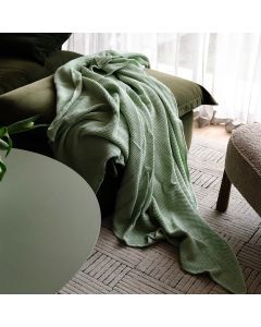 100% Cotton Waffle Blanket - Queen - Seedling