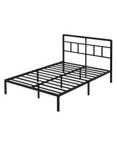 Levede Double Bed Frame Metal Base Platform Headboard Heavy Duty Mass Storage