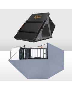 San Hima 270° Awning Passenger Side + Kalbarri Lite Gen 2 Rooftop Tent + Rack