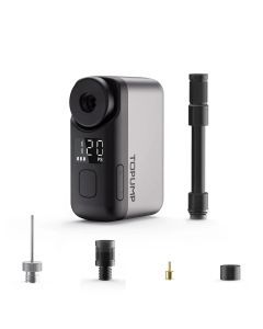 Mini Cordless Electric Bike Pump 120PSI with Screen Fast Charging Grey