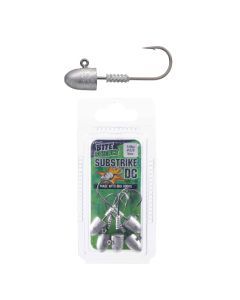 5 Pack of 3/8oz Size 3/0 Bite Science Substrike DC Jigheads with BKK Hooks