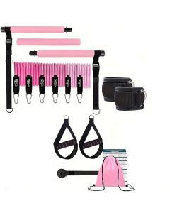 Pilates Stick Resistance Belt Fitness Set (14pcs)