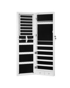 Levede Mirror Jewellery Cabinet Makeup LED Light Storage Cosmetic Organiser Box