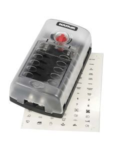 Narva 54450BL 12-Way Standard ATS Blade Fuse Or Plug-In Type Circuit Breaker Block (Blister pack of 1)