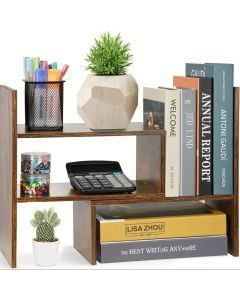 Simple Desktop Bookshelf: Office Storage Solution