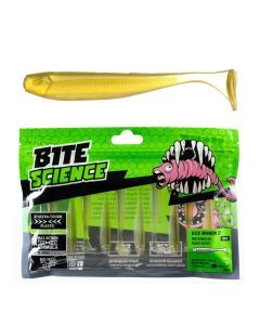 10 Pack of 3 Inch Bite Science Kick Minnow Soft Plastic Lures - Watermelon