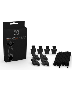 RONIX WAKEBOARD PARTS/FINS RONIX COMPLETE LACE KIT (SET OF 4 LACES & LOCKS) BK EACH