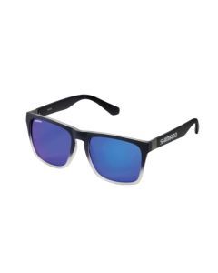 Shimano Abyss Polarised Sunglasses with Navy Fade Frame and Blue Mirror Lens
