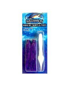 Williamson Replacement Yabai Jig Skirts and Tails - Black/Purple