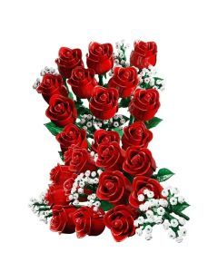 Romantic Rose Flower Building Blocks