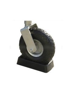 Large Rubber Jockey Wheel Receiver Wheel Stop 10" 250mm