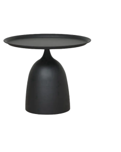Contemporary Black Wrought Iron Side Table