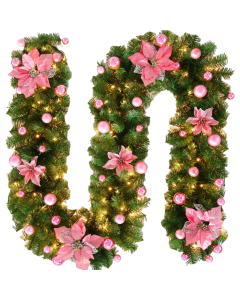 Radiant 2.7m LED Light Christmas Rattan Wreath