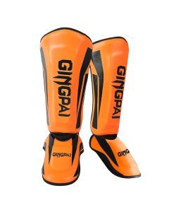 Mixed Martial Arts Shin Guards Protection Pads Orange