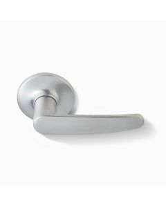 Delf Terifa Passage Lever Door Handle Set - Satin Chrome (on Round Rosette)