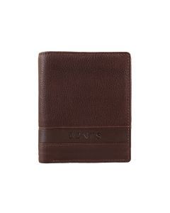 Dents Men's Pebble Grain Leather Bifold Wallet with Coin Purse & 4 Card Pockets - Tan