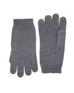 Dents Mens Pure Merino Wool Touchscreen Gloves - Shale