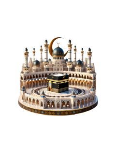 Bohemian Crystal Mecca Mosque Tabletop Decoration