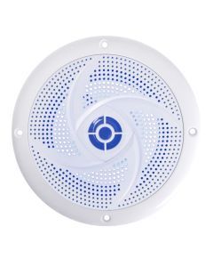 White LED 6.5inch Waterproof 120 Watt Low-Profile Speaker (Pair)