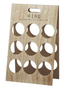 9-Bottle Wine Stand Organiser Rack - Alcohol & Liquor Storage Shelf