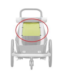 Croozer Bike Trailer Sun Cover For Croozer Kid for 1 - 2014- (Green)
