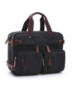 Laptop Travel Shoulder Bag Briefcase (Black)