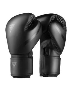 8oz PU Leather Boxing Gloves Unisex Training Gloves Black