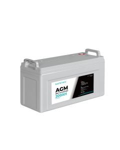 Safetex 12V 200Ah AGM Deep Cycle Battery Marine Portable Sealed Power Camping
