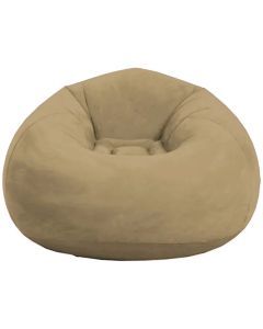 Khaki Inflatable Sofa - Portable Round Lazy Sofa Chair