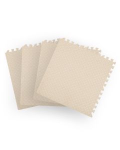 Bopeep EVA Foam Kids Play Mat Floor Kid Crawling Interlocking Home White 60x60