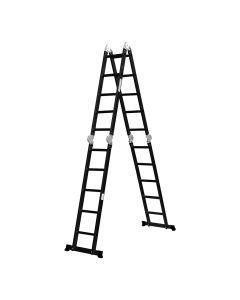 Traderight Multi Purpose Ladder Aluminium Folding Platform Extension Step 5.7m