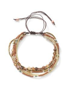 Bracelet with Multi-Layer Bohemia Beads for Women (Yellow)