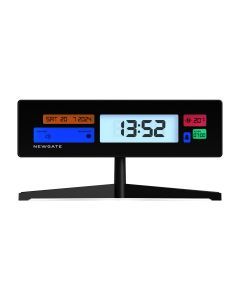 Newgate Supergenius Lcd Alarm Clock Matte Black
