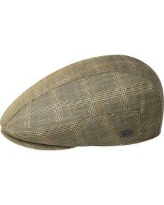 Bailey Mens Bedias Ivy Flat Cap Hat With Comfortable Sweatband- Golden Plaid