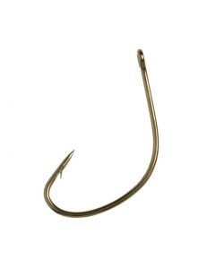 5 Packets Of Eagle Claw Lazer Sharp L141 Bronze Kahle Wide Gap Fishing Hooks