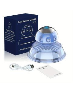 Pulse Vacuum Cupping & Intelligent Massage Device - Blue