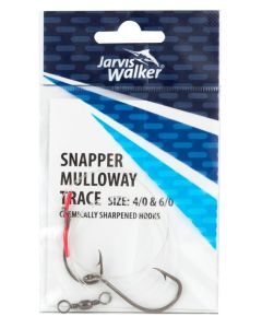 Jarvis Walker Snapper/Mulloway Rig With Chemically Sharpened Hooks-Sze 4/0 & 6/0