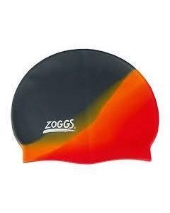 Zoggs Silicone Swim Cap Swimming Hat - Assorted Multi-Colour