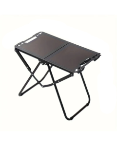 Folding Camping Table with Carry Handle Tripod Base Black
